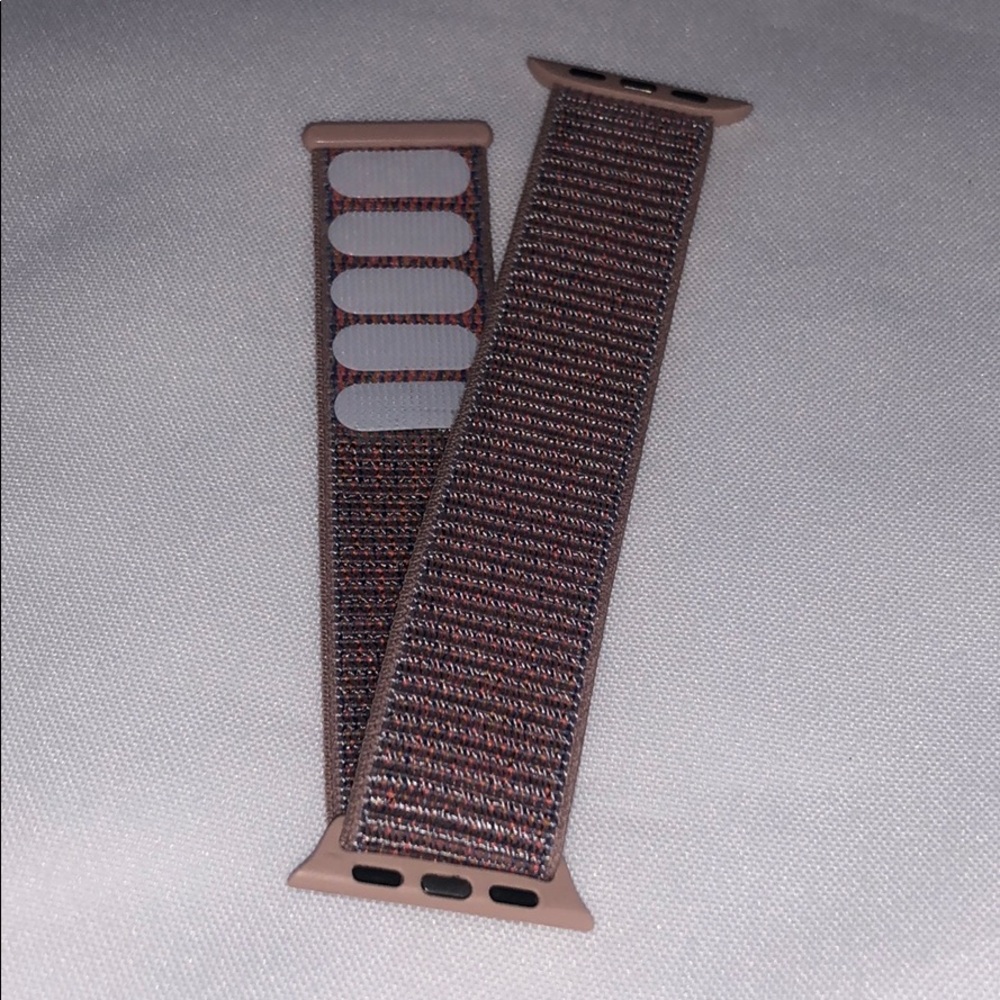 Apple Watch Soft Pink Velcro Band Strap - Picture 3 of 8